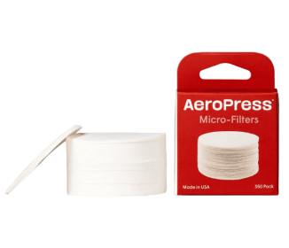 AeroPress Paper Coffee Filters, 3 in 1 American, French Press & Espresso Style, 350 Count, White