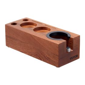 Wooden Espresso Tamping Station 51-58 mm Station with Detachable Slot (Partition Layout: 8 Areas)